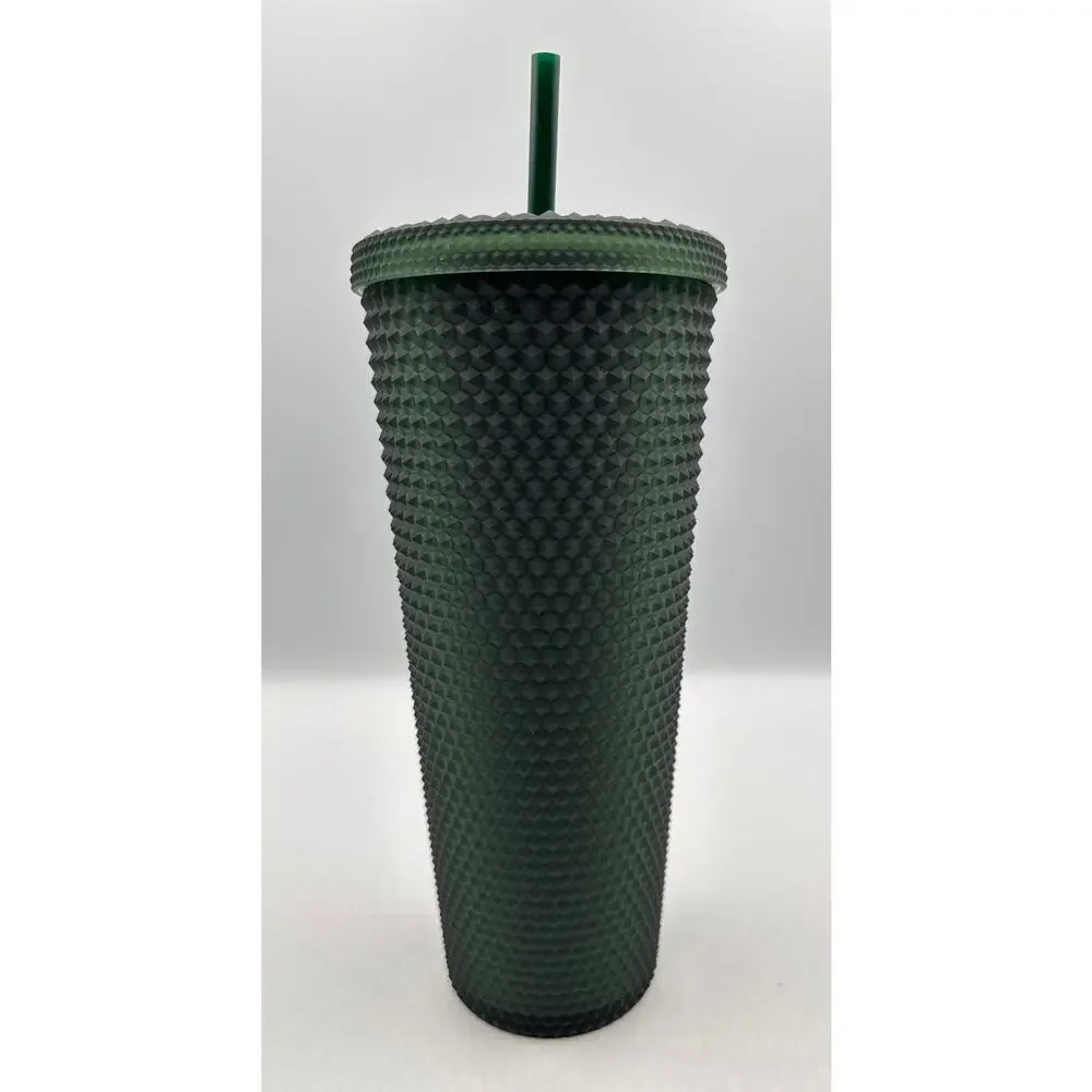 Starbucks Plastic 2021 Mermaid Siren Green Matte Studded Venti Tumbler, 24 oz